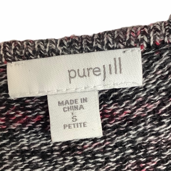 J. Jill sweater asymmetrical wool cashmere blend - Picture 4 of 6